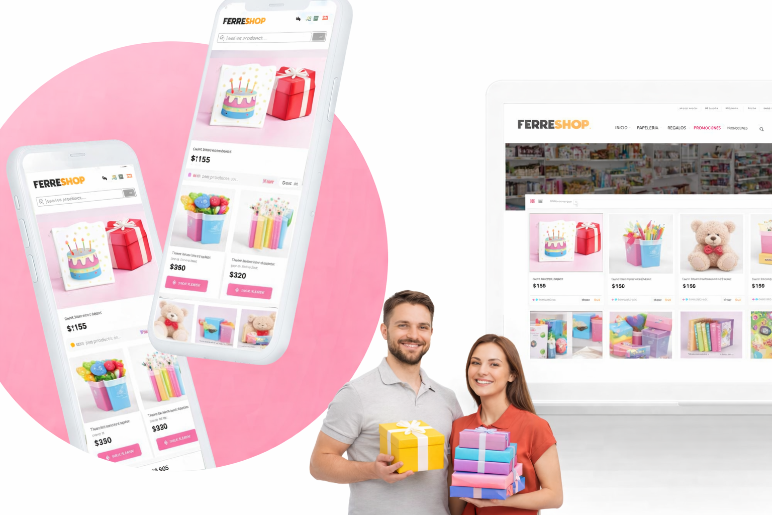 Imagen genérica de regalos y papelería